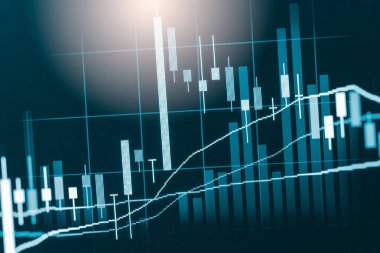 Dizin grafik borsa finansal gösterge analiz açık ışığı.