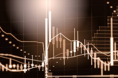 Dizin grafik borsa finansal gösterge analiz açık ışığı.