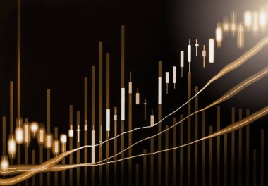 Dizin grafik borsa finansal gösterge analiz açık ışığı.