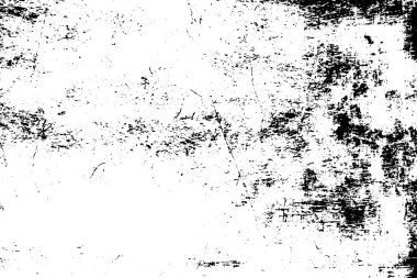 Siyah beyaz grunge. Tehlike örtüsü dokusu. Soyut yüzey tozu ve kaba duvar arkaplanı kavramı. Sıkıntı illüstrasyonu, grunge etkisi yaratmak için basitçe nesnenin üzerine yerleştirilir. Vektör EPS10.