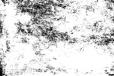Siyah beyaz grunge. Tehlike örtüsü dokusu. Soyut yüzey tozu ve kaba duvar arkaplanı kavramı. Sıkıntı illüstrasyonu, grunge etkisi yaratmak için basitçe nesnenin üzerine yerleştirilir. Vektör EPS10.