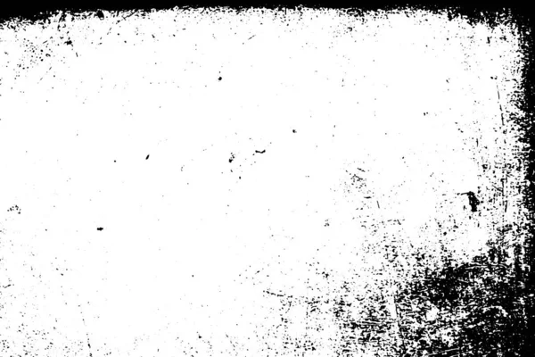 Grunge Noir Blanc Texture Superposition Détresse Poussière Surface Abstraite Concept — Image vectorielle