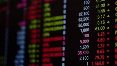 Finansal yatırım konsepti için uygun borsa veya önx ticaret grafiği ve şamdan grafiği. Ekonomik trendler iş fikri ve tüm sanat tasarımı için arka plan. Soyut finans arkaplanı.