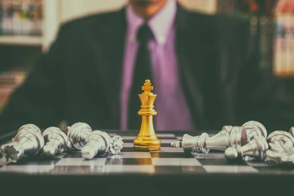 Šachy Šachovnici Obchodníka Pozadí Obchodní Koncepce Prezentovat Finanční Informace Marketingové — Stock fotografie