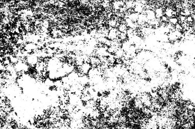 Siyah beyaz grunge. Tehlike örtüsü dokusu. Soyut yüzey tozu ve kaba duvar arkaplanı kavramı. Sıkıntı illüstrasyonu, grunge etkisi yaratmak için basitçe nesnenin üzerine yerleştirilir. Vektör EPS10.
