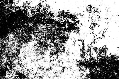 Siyah beyaz grunge. Tehlike örtüsü dokusu. Soyut yüzey tozu ve kaba duvar arkaplanı kavramı. Sıkıntı illüstrasyonu, grunge etkisi yaratmak için basitçe nesnenin üzerine yerleştirilir. Vektör EPS10.