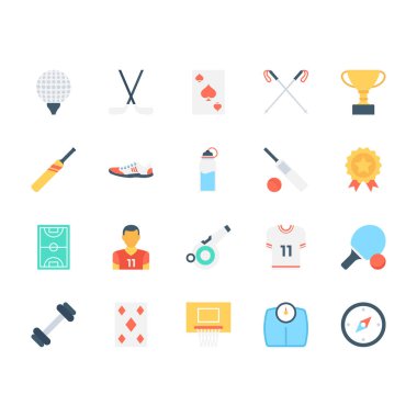 Spor renkli vektör simgeler 6
