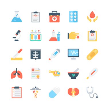 Medical Colored Vector Icons 2 clipart