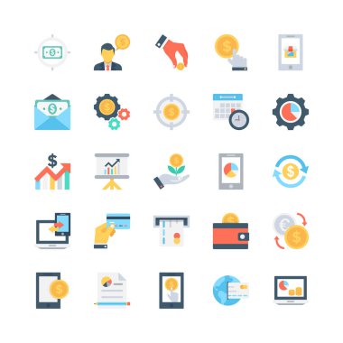 Bankacılık ve Finans vektör simgeler 5