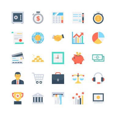 Bankacılık ve Finans vektör simgeler 1