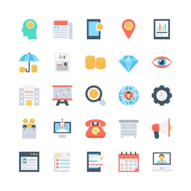 Bankacılık ve Finans vektör simgeler 3