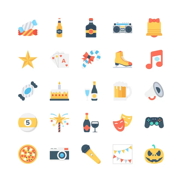 Party and Celebration Vector Icons 2 — Stock Vector