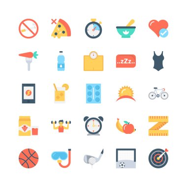 Fitness vektör simgeler 3