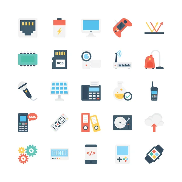 Wetenschap en technologie Vector iconen 5 — Stockvector