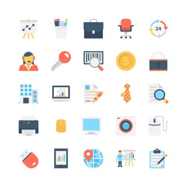 Ofis ve Kırtasiye vektör simgeler 2