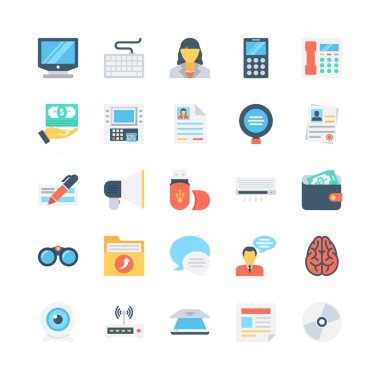 Ofis ve Kırtasiye vektör simgeler 6