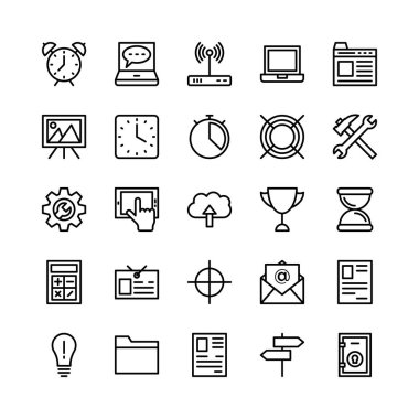 SEO ve pazarlama vektör simgeleri 8