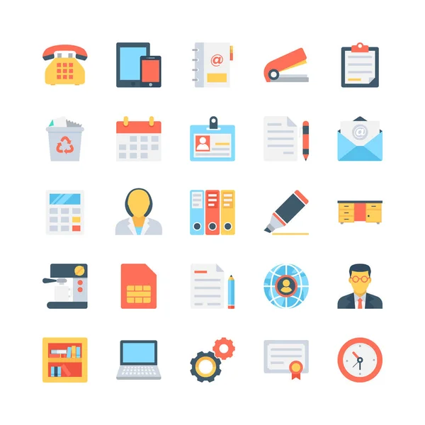 Office and Stationery Vector Icons 1 — Stock Vector