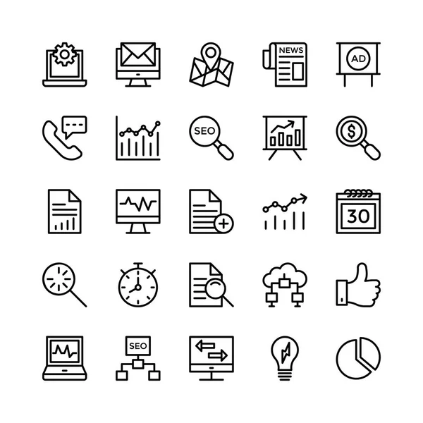 Digitale Marketing Vector Icons 5 — Stockvector