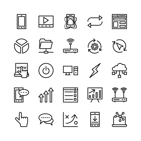 SEO en Marketing Vector Icons 7 — Stockvector