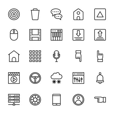 Web ve mobil UI çizgi vektör simgeler 2