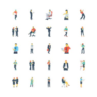 İnsan renk vektör simgeleri 8