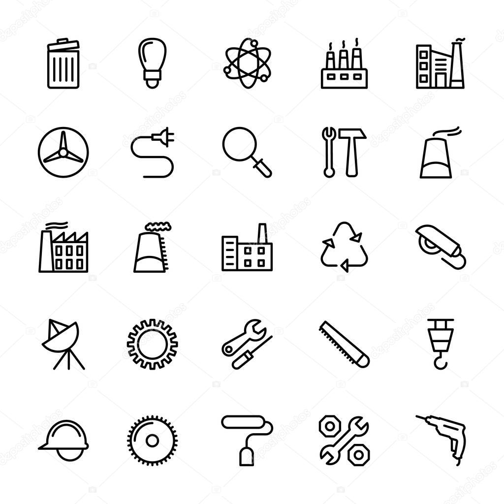 Industrial Line Vector Icons 1