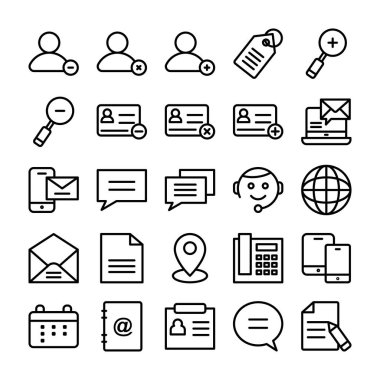 Web Tasarım çizgi vektör simgeler 5