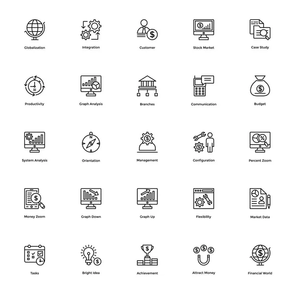 商业和金融图标矢量 16 — 图库矢量图片