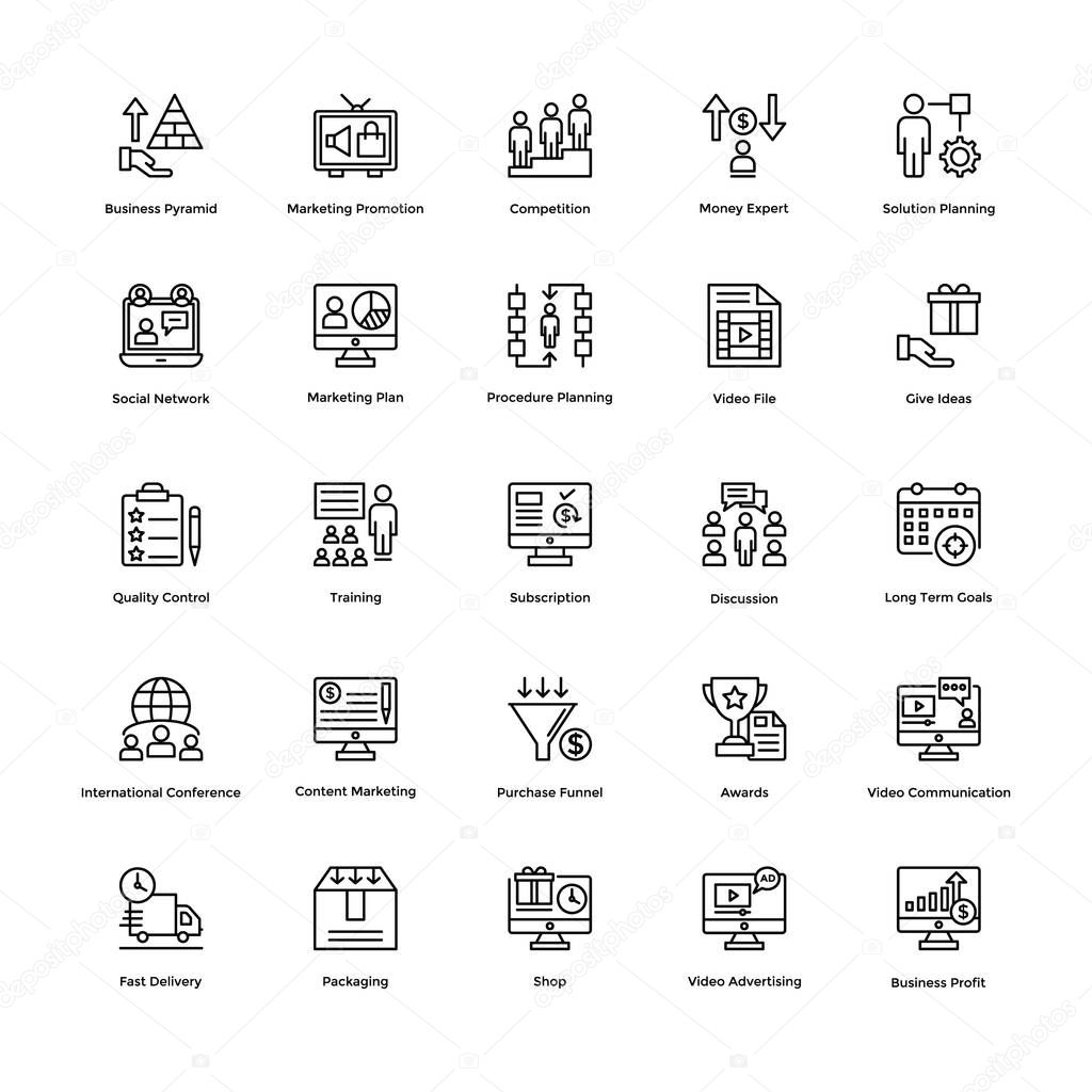Business and Financial Icons Vector 11