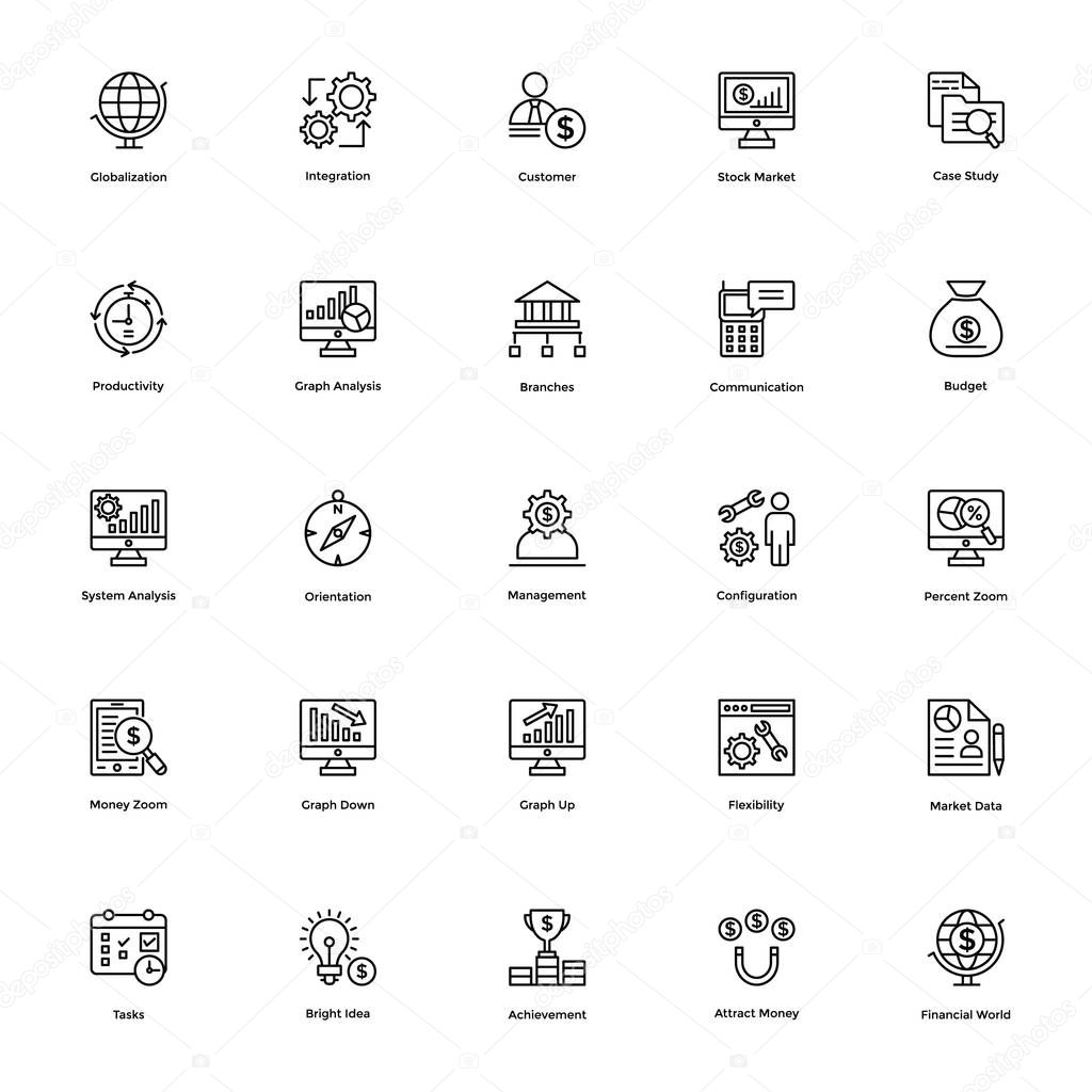 Business and Financial Icons Vector 16