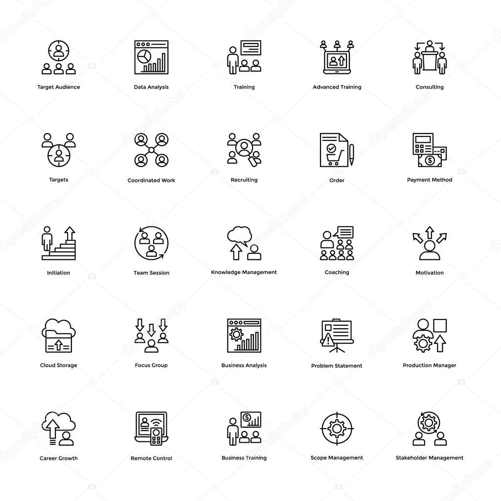 Business and Financial Icons Vector 26