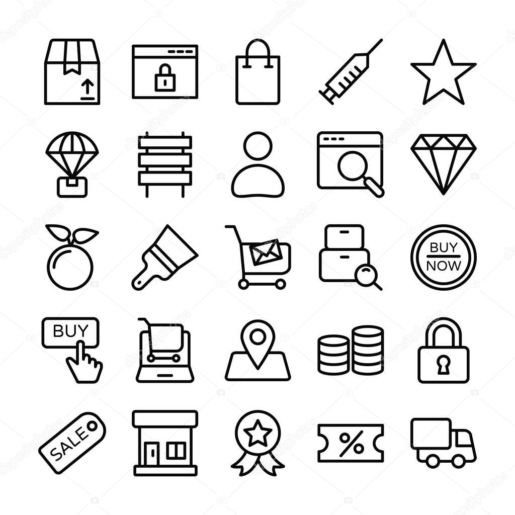 Shopping and E Commerce Icons Vector Collection 5
