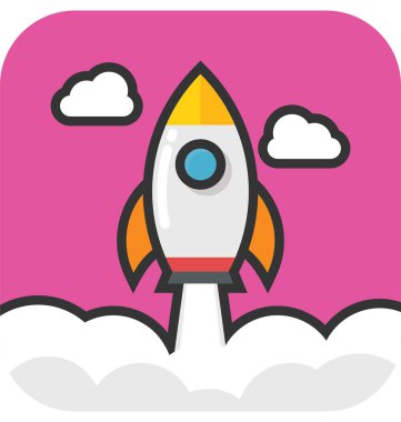 Füze vektör simgesi