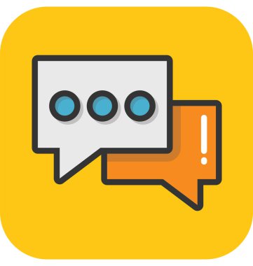 Sohbet vektör simgesi