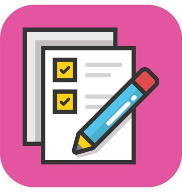 Denetim listesi vektör simgesi