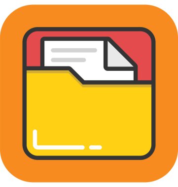 Proje dosya vektör simgesi