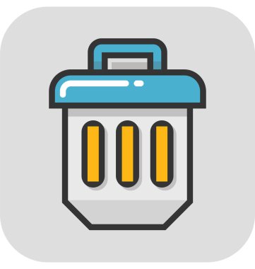 Çöp Kovası vektör simgesi