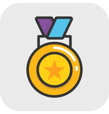 Madalya vektör simgesi