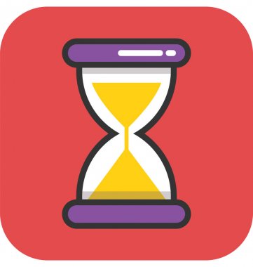 Kum Saati vektör simgesi