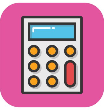 Hesap makinesi vektör simgesi