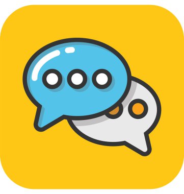 Sohbet vektör simgesi