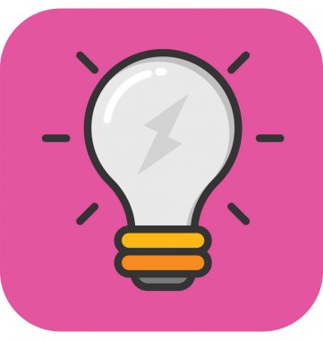 ampul vektör simgesi