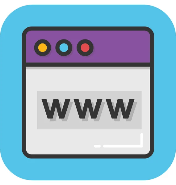 Www Vector Icon — Stockvector