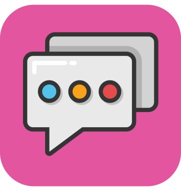 Sohbet vektör simgesi