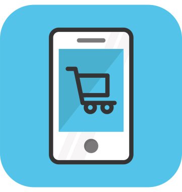 M ticaret vektör simgesi