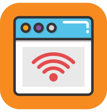 Internet bağlantısı vektör simgesi