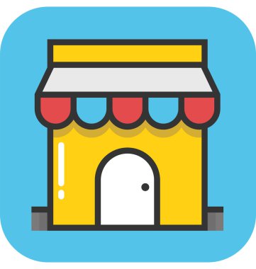 Mağaza vektör simgesi