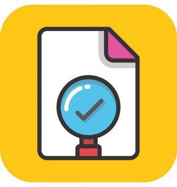 Belge İzleme vektör simgesi