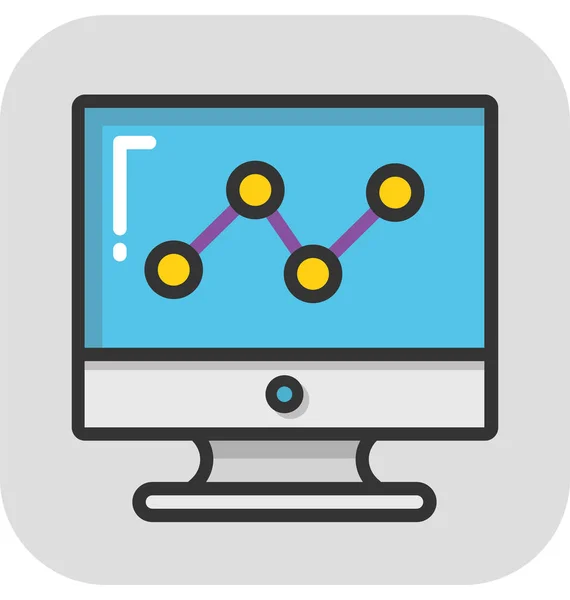 Διάνυσμα εικονίδιο Web Analytics — Διανυσματικό Αρχείο